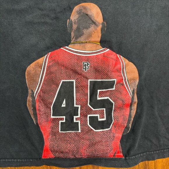 Bobby Fresh Back Like Jordan Men’s Tshirt Black Size 4XL BF Basketball - Picture 5 of 12